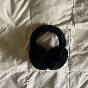 fuzzy black earmuffs